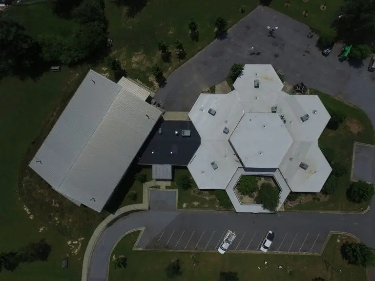 PVC commercial roof replacement, Brevard NC