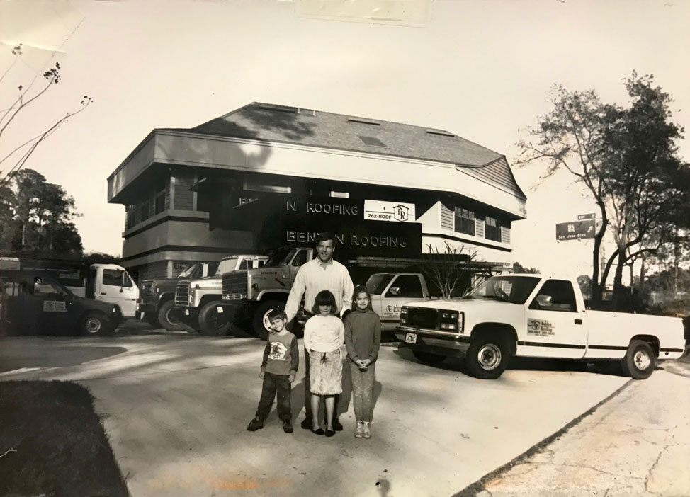 Old photo of Benton family