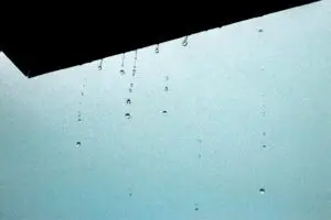 water dripping from roof